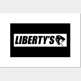 Liberty's white banner Posters and Art